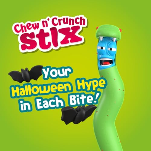 ChewzMe Chewy N’ Crunchy Stix - Sour Straws With Chunky Pieces in Three Flavors, Blue Raspberry, Watermelon, or Strawberry. Rope Candy Made With Pure Cane Sugar and No High Fructose Corn Syrup. (6 oz Bag) (2Pack)