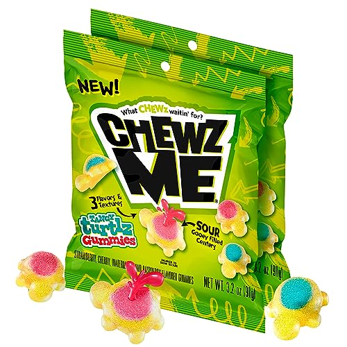 ChewzMe - Tangy Turtlz Gummies. (3.2 oz bag) (2Pack)